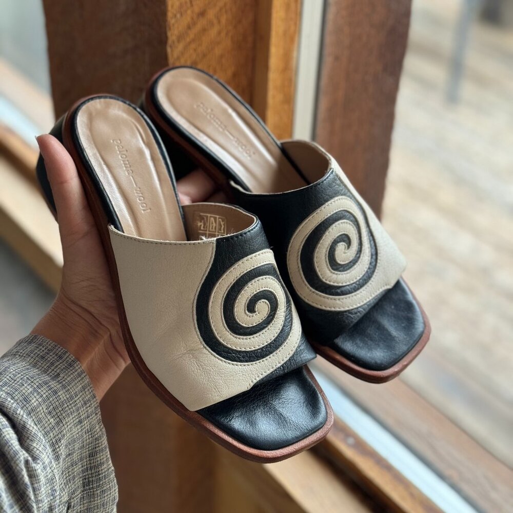 Paloma Wool Tornado Spiral Mule Sandals Size 7.5